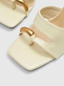 CUCCOO BIZCHIC Simple And Generous, Fashionable And Versatile, Casual Workplace Commuter Women's High-Heeled Sandals - Beige - View 8