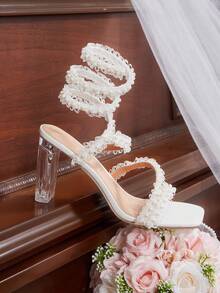 CUCCOO HITCHD Women Heeled Sandals - White - View 11