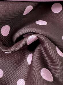 Swim Mod 26SS 春夏度假沙滩可爱黄粉波点三角比基尼上衣和低腰泳裤撞色两件套 - 彩色 - 查看 7