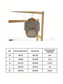 PETSIN Ropa para mascotas: Sudaderas a rayas para osos de peluche, bichones, Yorkshire Terriers, caniche y perros pequeños (para perros y gatos) - Multicolor - Ver 17