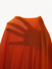 Amplova Women's Halter Neck Backless Dress, Sexy & Avant-Garde, Suitable For Dates & Parties, Draped Design - Baby Blue - View 3