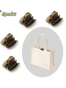 2/6/8 pares de broches magnéticos a presión para bolsos, hebillas invisibles y ocultas, broches magnéticos, broches para bolsos de cuero, botones, broches ocultos, botones sin costuras, cierres a presión. - Multicolor - Ver 27