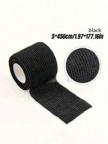 3/4/6/8/12/24pcs 5cm*4.5m Self-Adhesive Bandage, Breathable Adhesive Bandage, Elastic Self-Adhesive Tape For Sports - Black - View 2