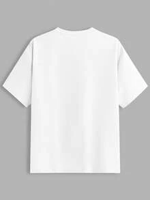 EASEVO 3件套加大码男士纯色修身圆领短袖T恤，休闲百搭，适合夏季日常穿着 - 彩色 - 查看 5