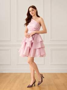 CUCCOO HITCHD 女士尖头蕾丝刺绣高跟鞋，优雅浪漫白色女士浅口鞋，新娘婚礼场合高跟鞋 - 摩卡棕 - 查看 3