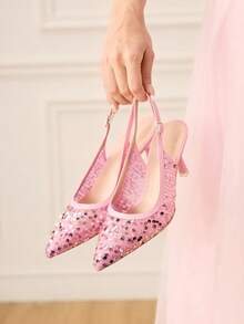 CUCCOO HITCHD Tacones para mujer - Rosa - Ver 1