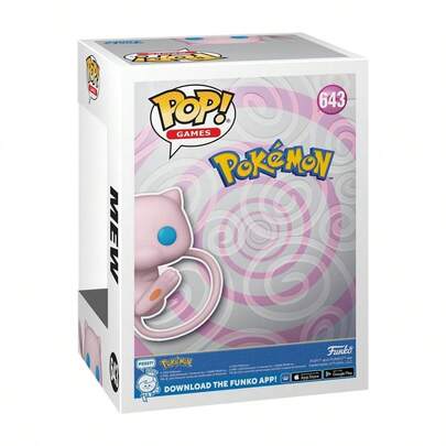  Mô hình Funko Pop Pokemon bằng nhựa vinyl, Mew #643, mô hình trưng bày có hộp, đầu to dễ thương, vật trang trí bàn làm việc, quà tặng cho người hâm mộ Pokemon, nữ giới, quà sinh nhật, quà ngày lễ.