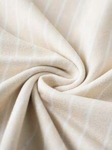 SCOOBY-DOO X SHEIN 少女休闲时尚街头风日常通勤卡通字母印花撞色V领宽松T恤，夏季 - 杏色 - 查看 3