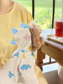 PETSIN 春夏新款恐龙变身服，狗狗防溅雨衣，泰迪熊，小型犬，宠物防雨服，宠物用品 - 彩色 - 查看 8