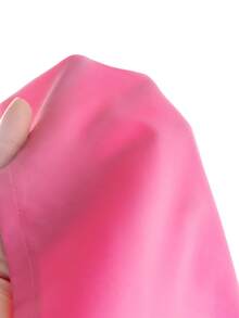 女童粉色翻领无袖露脐背心和百褶迷你裙套装，时尚优雅的儿童夏季服装 - 玫紅色 - 查看 6