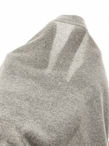 Tween Girl Cherry Letter Print Ruffle Fitted T-Shirt And Wide Leg Pants Set, Casual Fashionable Street Style For Spring, Summer, Autumn - Grey - View 5