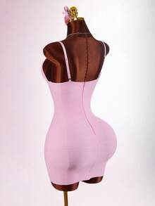 Amplova 2026 New Low-Cut Bodycon Mini Dress For Women ,Summer Dress - Pink - View 7