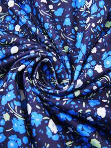 Breezaya 女士夏季修身吊带碎花开衩连衣裙，度假沙滩装 - 黑色 - 查看 4