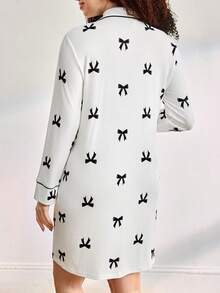 Comfortable, Casual, Homewear, Soft, Heart Design Maternity Pajama Set - Multicolor - View 2