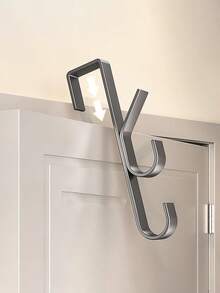 免钻孔碳钢门钩 - 节省空间的垂直毛巾架，适用于浴室、卧室、衣柜收纳 - 豎排掛鉤 - 查看 4