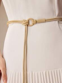 MOTF PREMIUM PRE APRICOT LONG STRAP BELT - Apricot - View 1