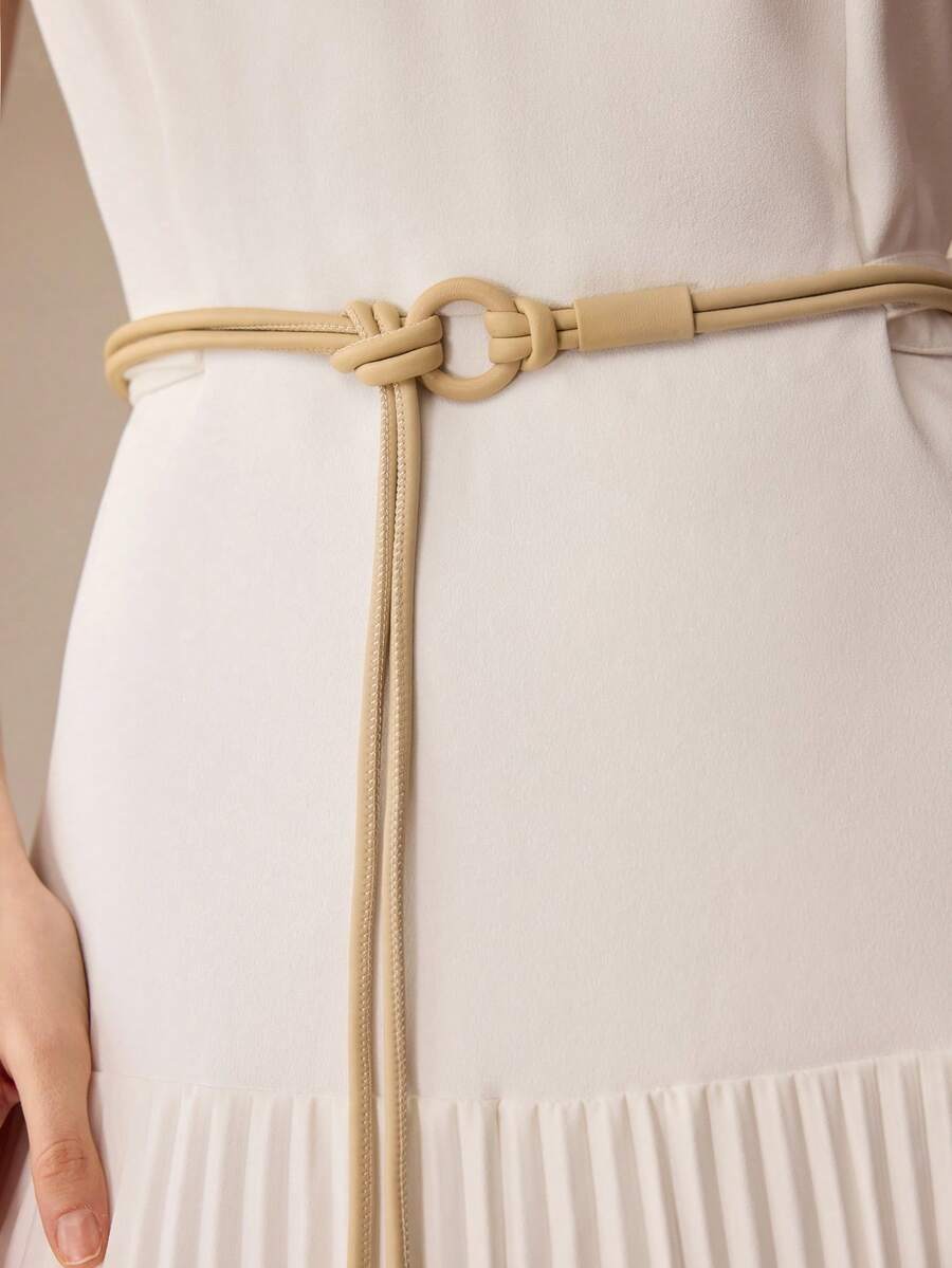 MOTF PREMIUM PRE APRICOT LONG STRAP BELT - Apricot - View 1