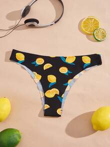 Eraneu 水果印花性感低腰无痕内裤 - 彩色 - 查看 3