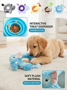PETSIN Creative Plush Animal Shaped Dog Toy, TPR Leakage Food Detachable, Interactive Play For Dogs - Multicolor - View 3