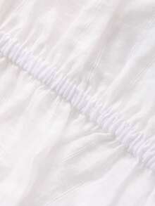 DAZY Áo dài tay có mũ trùm đầu phối ren dành cho nữ - trắng - Xem 8