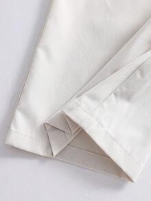 SHEIN 两件套女童休闲套装，春夏秋季皆宜，包含无袖V领上衣和阔腿裤，适合海滩、度假、休闲聚会、节日、毕业典礼等场合。 - 杏色 - 查看 9