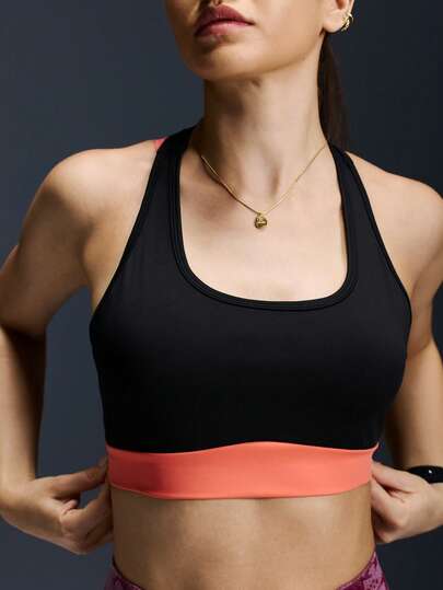 Powerista 女士撞色露背短款运动文胸
