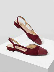 MOTF PREMIUM ZAPATOS PLANOS CÓMODOS DE MUJER TIPO SLIP-ON - Burdeos - Ver 9