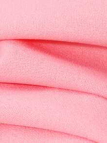 女童粉色甜美公主风连衣裙，配有蝴蝶结、泡泡袖、褶裥腰身、方领和配套手提包，适合生日派对、聚会、郊游等场合。 - 粉色 - 查看 9