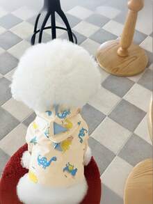 PETSIN 春夏新款恐龙变身服，狗狗防溅雨衣，泰迪熊，小型犬，宠物防雨服，宠物用品 - 彩色 - 查看 2