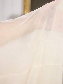 Modelyn Women's Solid Color Ribbon Design Elegant Party Dress - Light Yellow - View 10