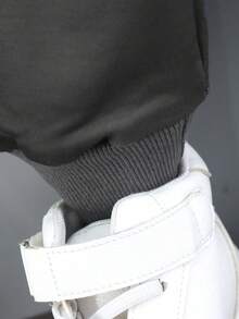 SHEIN 年轻男孩休闲运动街头风格可爱酷炫 3D 恐龙图案长袖运动衫和裤子 2 件套，适合日常穿着、上学、旅行、运动、春秋季节 - 灰色 - 查看 3