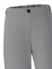 SHEIN 两件套青少年男童绅士套装，长袖外套+长裤西装，优雅正式的生日派对、婚礼、周年纪念、洗礼、毕业典礼等场合着装 - 灰色 - 查看 4