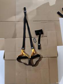 1PC Adjustable Suspension Straps Resistance Bands P3 Home Gym Full Body Workout Durable Polyester Black Fitness Equipment Exercise Gear - Yellow - View 13