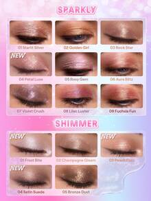 SHEGLAM Crystal Jelly 亮片眼影棒-Satin Suede 品牌 美容 化妝 化妝品 適合女性與女孩 完美搭配夏季春季 Y2K 時尚 流行 生日 母親節禮物 假期 派對準備就緒 最佳顏色 - 04 Satin Suede - 查看 6