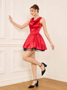 CUCCOO HITCHD 女士优雅纯色蕾丝高跟鞋，圣诞节必备 - 黑色 - 查看 3