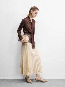 CUCCOO BIZCHIC 女士方头水钻踝带凉鞋，圣诞节必备 - 杏色 - 查看 2