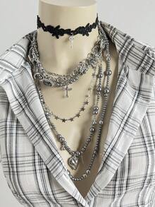 EgrlEra Women's Sexy Plaid Fabric Slim Fit Commuter Minimalist Office Lady Shirt - Multicolor - View 8