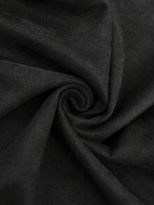 SHEIN Tall CURVE 大码西部牛仔流苏铆钉休闲无袖轻薄外套，适合春、夏、秋季穿着。 - 黑色 - 查看 8