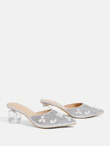 CUCCOO TILAWA Tacones para mujer - Gris plateado - Ver 9