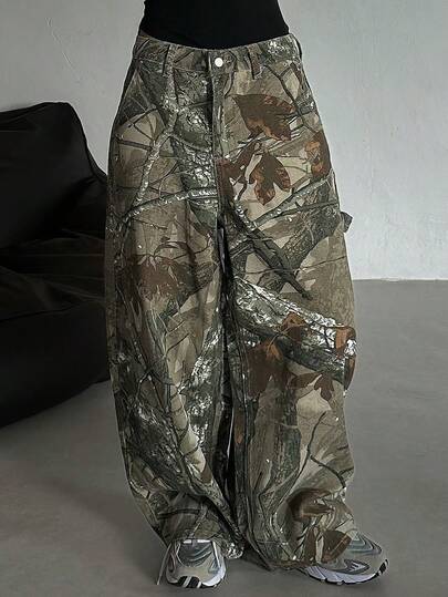 DAZY Quần jeans nữ dáng rộng, ombre, phong cách đường phố Hàn Quốc.