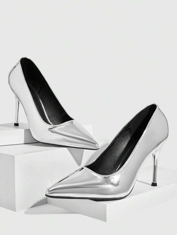 CUCCOO SZL Fashionable Party Sexy Pointed Toe Low Vamp Stiletto Heel Women Pumps Spring Shoes