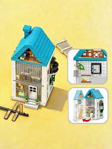 Zazumi 908-992片城堡系列积木套装，挑战性3D创意DIY拼装，装饰性桌面模型，是家居装饰、收藏品和节日礼物（如复活节）的理想之选。 - 彩色 - 查看 3