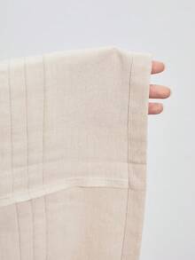 ATUI Studio 女士纯色简约休闲裤 - 卡其色 - 查看 4