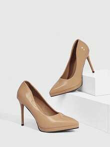 CUCCOO SZL Women Pumps Spring Shoes - Apricot 68 - View 3