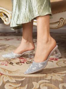 CUCCOO TILAWA Tacones para mujer - Gris plateado - Ver 7