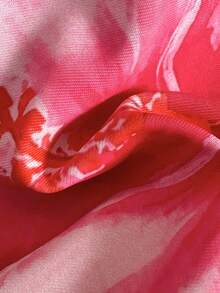 Costavie 女士沙滩套装，花卉图案印花，撞色滚边，时尚休闲度假性感甜美挂脖比基尼套装 - 彩色 - 查看 6