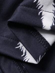 DAZY Multi-Color Short Sleeve Top And Pants Men's Loungewear Set, Spring/Summer - Multicolor - View 6