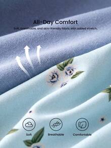 LUVLETTE 3-pack set med fräcka bomullsunderkläder för kvinnor med mellanhög midja - Multifärgad - Visa 9