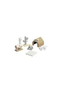 MINKOJA 1 pieza Mini árbol de gato de simulación, modelo de escena miniatura de gato, comida miniatura para gato, accesorios exquisitos de bricolaje, piezas de combinación adecuadas para combinar en el micro mundo, Pascua, regalo de Pascua, Día del Niño - Multicolor - Ver 4