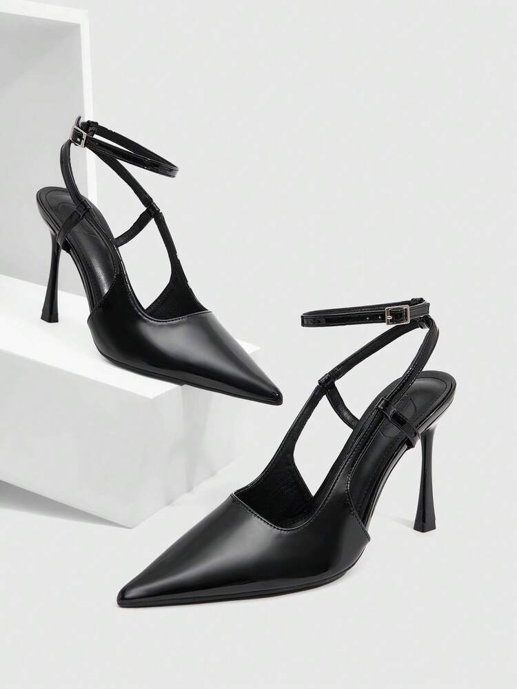 CUCCOO SZL Women's Solid Color Pointed Toe Elegant Commuting High Heels